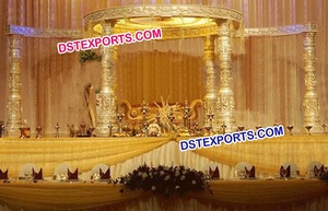 Imperial Wedding Mandap U.S.A Best Bollywood Wedding Mandap Design Elegante Open Wedding Mandap Australia Sale Best Decor Set - Product Image 3