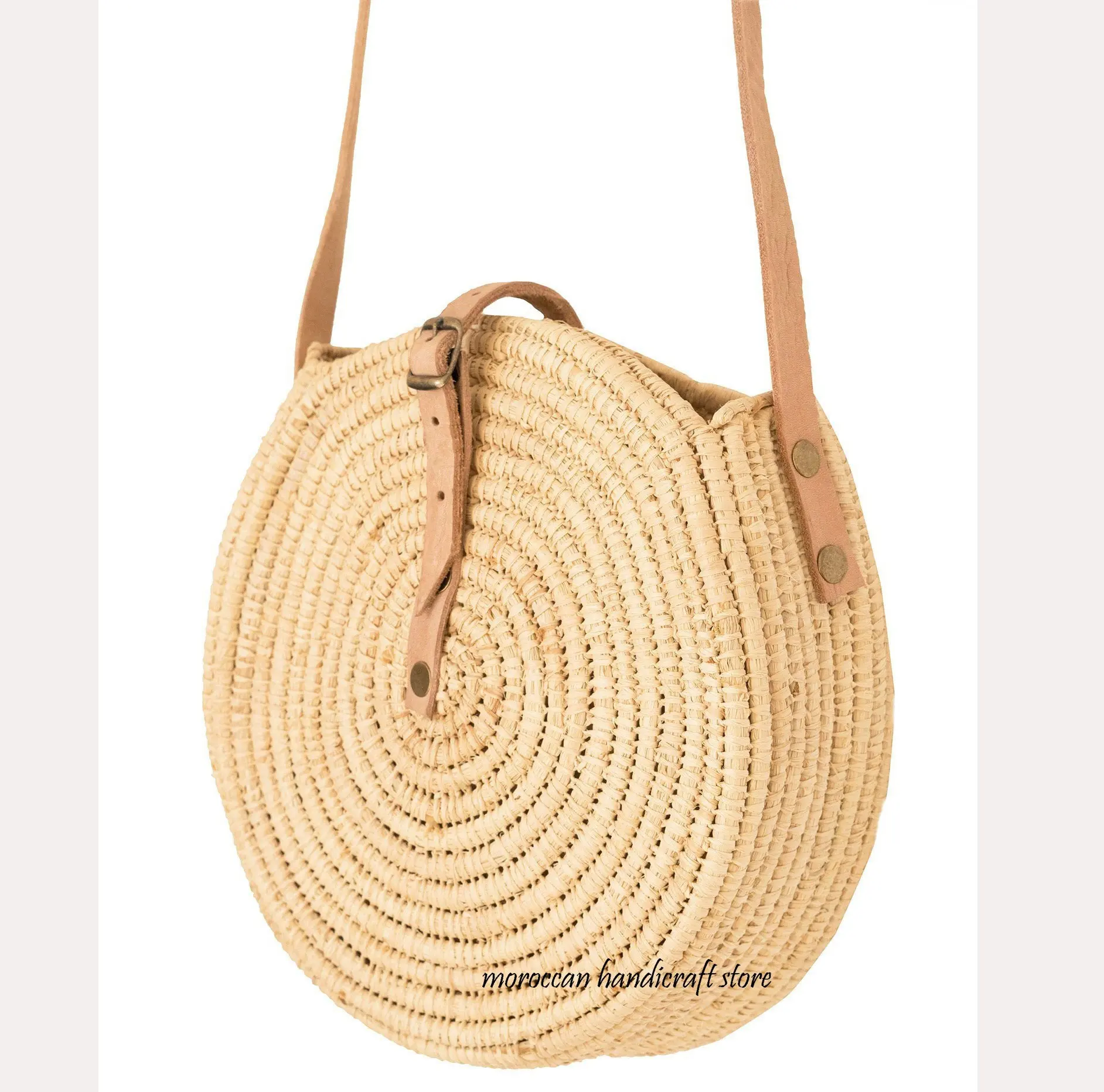 Bolsa de raffia artesanal, bolsa de palha