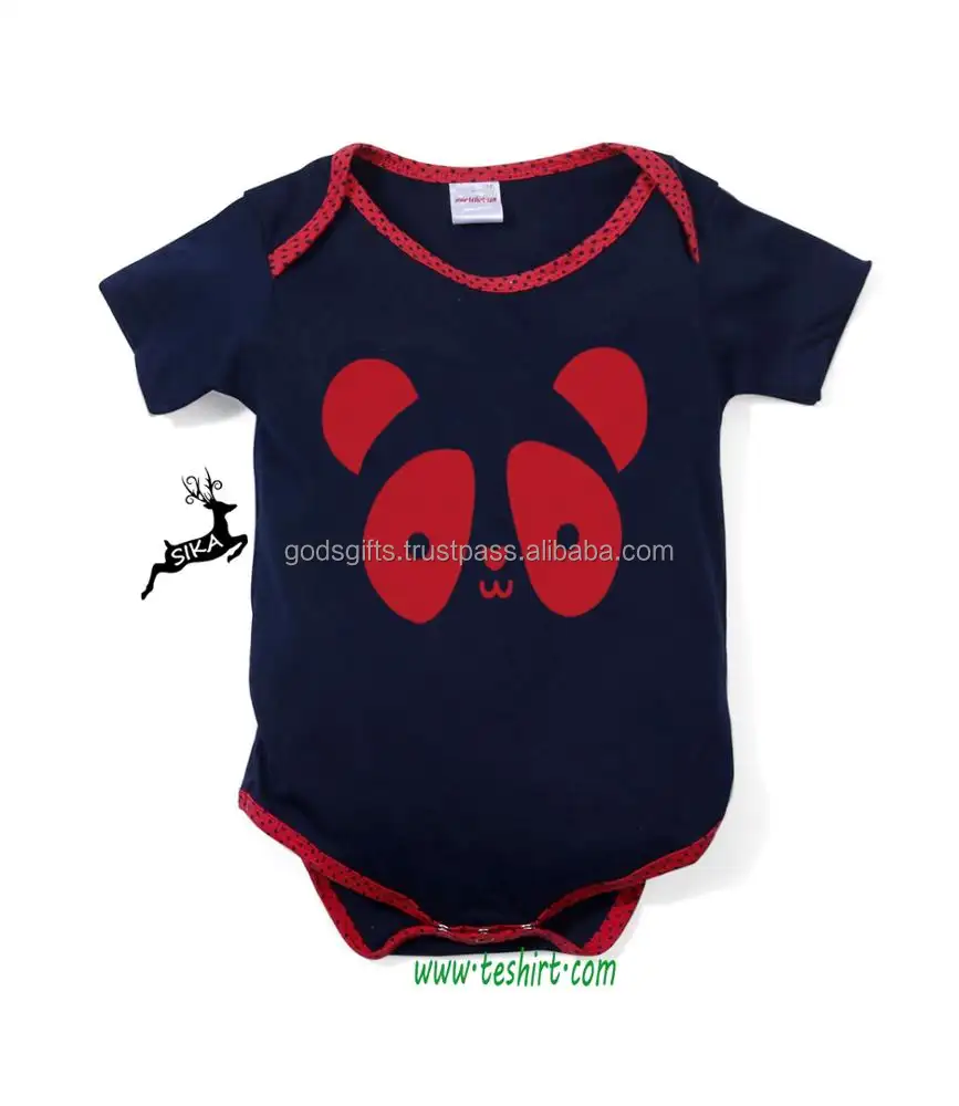 direct factory Wholesale gots certified organic cotton bamboo yarn baby romper High quality india Factory children's clothing