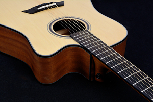 41 pulgadas cutaway guitarra acústica, madera maciza guitarras acústicas, folk guitarra tamaño (GA-T10S-41) - Product Image 4