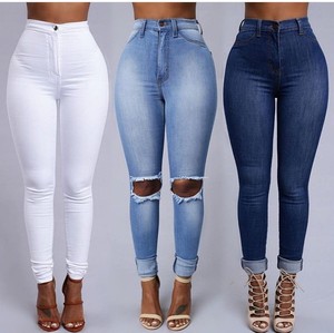 Jeans de dames de nouvelle conception chaude déchiré - Product Image 4