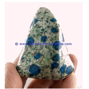 Piedras de Granito Azurita Azul Jaspe K2, Piedras Preciosas Minerales Pulimentadas en Gris, Tratamiento en Bruto CZ - Product Image 4
