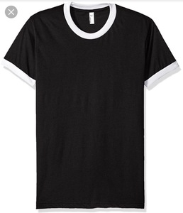 Vente en gros directement de l'usine OEM personnalisable nouvelle mode à la mode sonnerie t-shirt tissu jersey respirant grande taille logo avant - Product Image 1