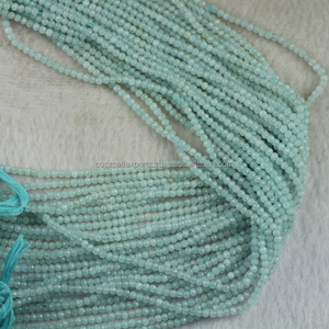 Aqua Faceted Gemstone Rondelle Beads Wholesale <b>Jewelry</b> Crystals Fashion <b>Jewelry</b> Necklaces Crystals Healing <b>Jade</b> Stones - Product Image 1