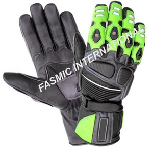 Guantes de motocicleta duraderos personalizados de cuero de vaca con neopreno y malla de aire para Motocross - Product Image 4
