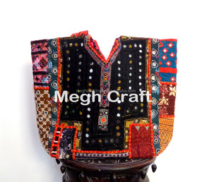 Kutchi Embroidery Women's Shoulder <b>Bag</b> Banjara Boho Jhola Design <b>Patchwork</b> Fringe Leather Handbag Girls' Designer <b>Bag</b> - Product Image 3