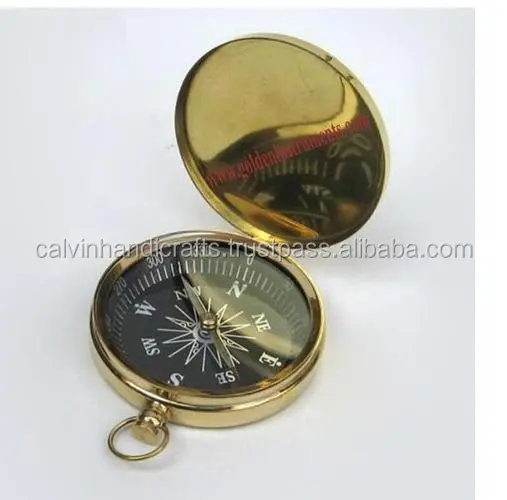 Brass Direction Compass POCKET COMPASS WITH LOCKABLE POINTER CHCOM331