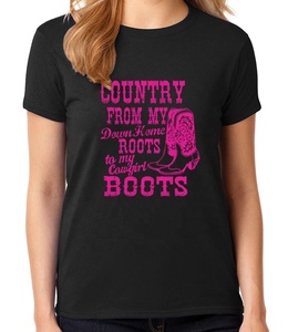 Camiseta de manga corta con cuello en V ecológica para mujer, estampado personalizado de algodón puro prelavado, 160 GSM, botón suave con cuentas - Product Image 3