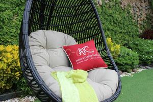 Hamac à œufs en rotin, meuble de jardin d'extérieur, modèle de printemps - Product Image 4