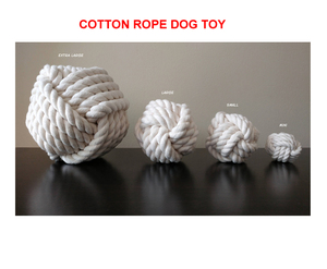 <b>MONKEY</b> FIST KNOT | COTTON ROPE DOG <b>TOY</b> | COTTON ROPE CHEW <b>TOY</b> for DOG - Product Image 1