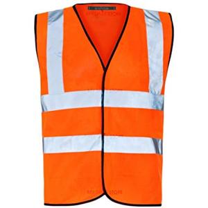 Gilet de sécurité réfléchissant jaune fluorescent en gros, haute visibilité, antistatique, respirant et imperméable, en polyester - Product Image 1