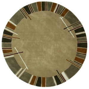 Tapis rond moderne en laine touffeté à la main et fabriqué à la machine avec hauteur de poils en peluche pour la maison salon usine vente en gros - Product Image 6