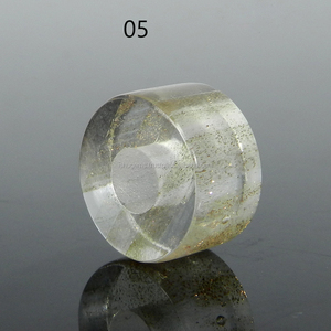 Cuentas doradas de cuarzo con agujero grande, 14x8x5mm, para hacer joyas - Product Image 5