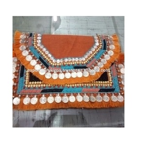 Bolsos de Mensajero de mano con cuentas hechos a mano de diseñador para mujer India-Estilo bohemio Ligero de gran capacidad para compras nocturnas - Product Image 1