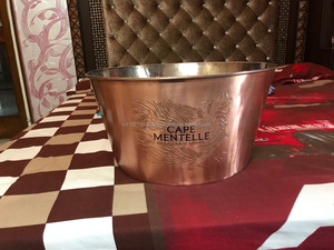 Cubo de hielo de acero inoxidable chapado en oro, soporte de alta calidad, venta al por mayor y fabricantes OEM - Product Image 4