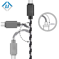 8K 24K vergoldeter Stecker 4mm Micro USB zu HDMI Kabel adapter Typ c