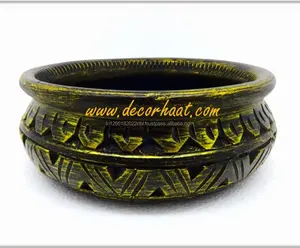 Handgemaakte Terracotta Urli - Urli Voor Home Decoratie-Potten Voor Decoratie-Potpourri Bowls-Decoratieve Klei Potten