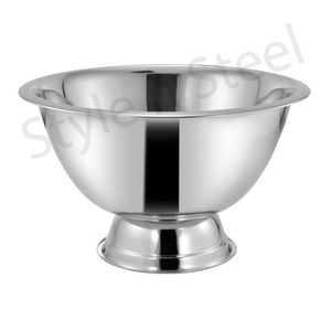 Refroidisseur de vin en acier inoxydable, bière en métal, grand refroidisseur de vin de fête en acier inoxydable, seau à glace Champagne - Product Image 1