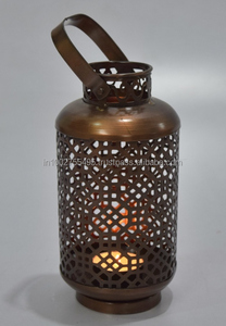 Rustic Iron Metal <b>Garden</b> <b>Hanging</b> Lantern Tabletop Decor Tea <b>Light</b> Holder Handmade 12x12x22 cm Easter Wedding Home Decor - Product Image 6