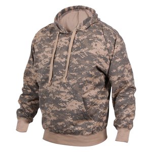 Camuflaje Unisex doble bolsillo lado Sudadera con capucha de lana | Ajuste ajustable Sudadera con capucha de lana - Product Image 2