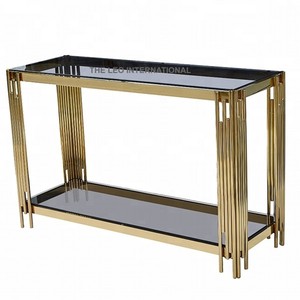 Mesa Consola de Vidrio Negro - Product Image 1