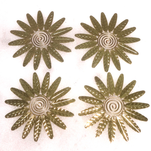 Feuilles décoratives en métal moulé sous-plat rond en métal pour la résistance à la chaleur - Product Image 4