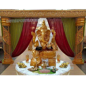 Estatua de fibra de Ganesha, estatua para decoración, fabricante de estatuas de fibra Ganesha - Product Image 1