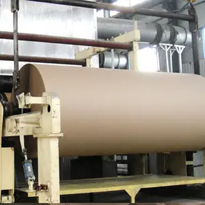 Leizhan Craft Paper Roll Machine Kraft Test Liner Paper Making Machine Linha produção papel Kraft