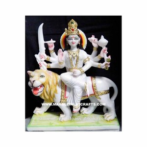 White Marble Durga God Statue, Maa Durga Statue - Product Image 1