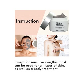 Peeling facial de barro negro natural del Mar Muerto con extracto de hoja de romero, hidratante para piel opaca congestionada, exfoliación corporal para uso nasal - Product Image 5