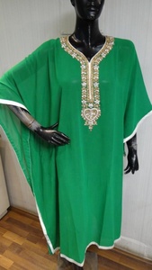 <b>Women</b> Kimono Sleeves <b>Poncho</b> Indian Handmade Embroidery Kaftan Plus Size Ethnic Kaftan CAFTAN - Product Image 3