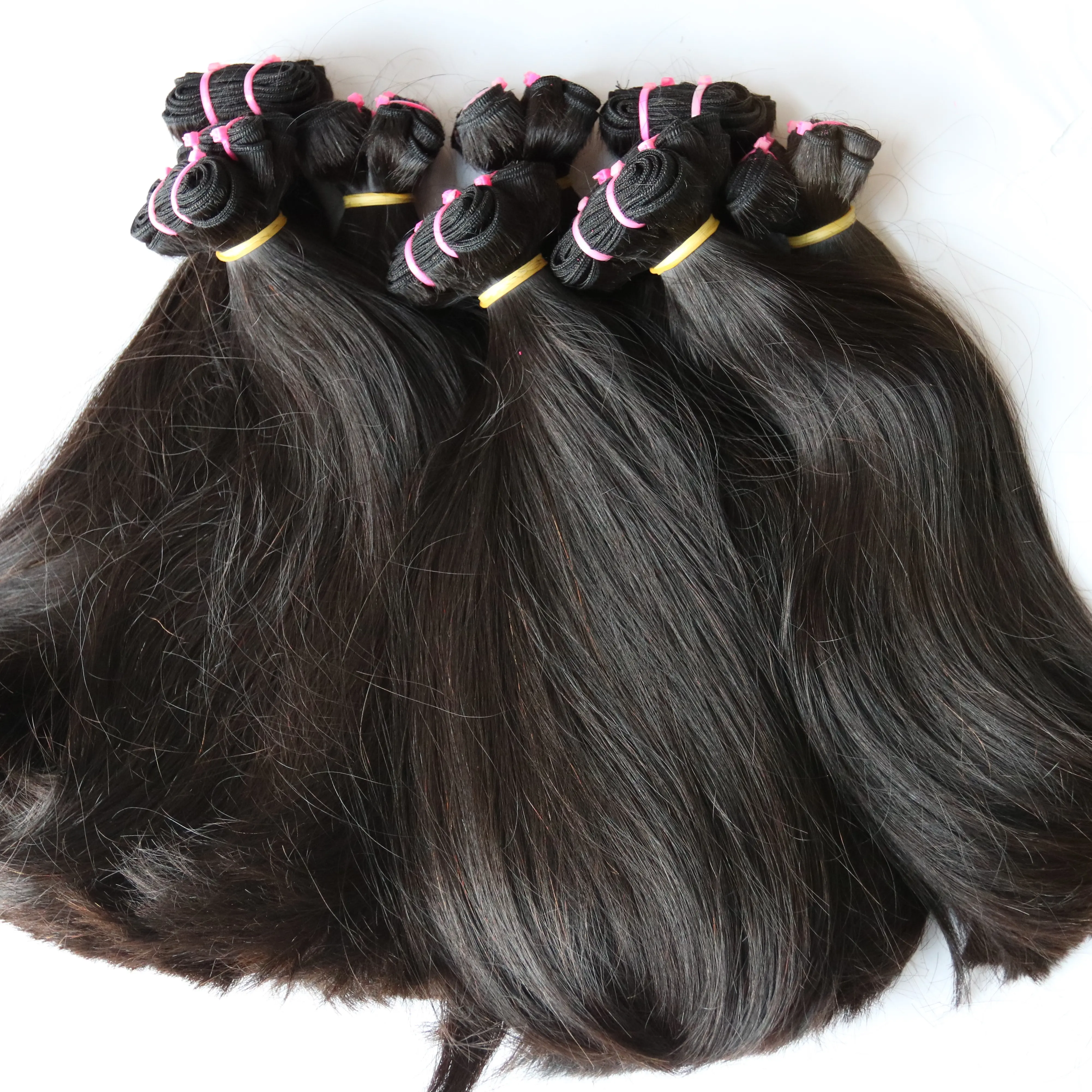 Super double drawn straight Vietnamese Human hair Extension Best Seller and Cheap Price High quality No Shedding Free Tangle