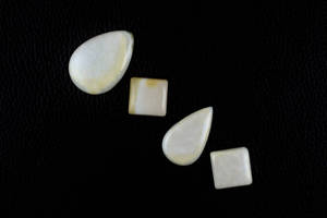 ขายส่ง4ชิ้นเกรด AAA ธรรมชาติสีขาวตัด mookite cabochons สไตล์สวยสำหรับทำเครื่องประดับ - Product Image 4