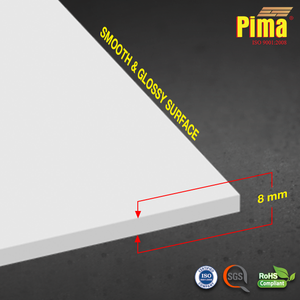 PIMA FB 8mm UV Resistant Waterproof PVC <b>Foam</b> <b>Sheet</b> 2440x1220mm Size Printable for Advertising Displays - Product Image 2