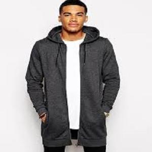 เสื้อฮู้ดขนแกะแนวยาวของผู้ชายผ้าฝ้าย100% กันหดสำหรับผู้ชาย - Product Image 1