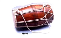 Tambour en bois indien, ensemble d'instruments de musique, artisanat en bois, 1 pièce