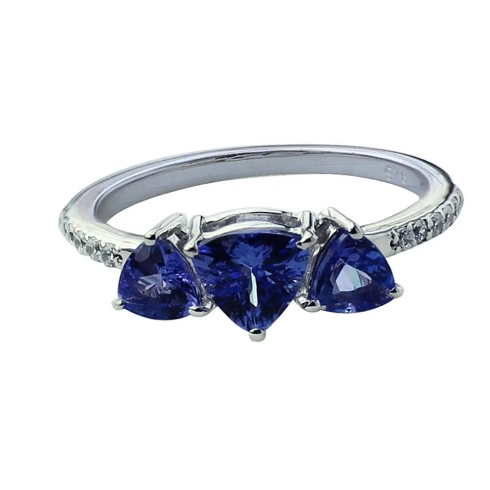 Tươi Wedding Ring thiết kế nghìn tỷ hình màu CZ engagement 925 sterling Silver Ring bạc trang sức