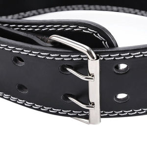 เข็มขัดยกกระชับหนังแบบพรีเมียม,เข็มขัดยกน้ำหนักปรับได้โลโก้แบบกำหนดเอง - Product Image 6