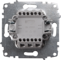 Mécanisme en gros pour 2 groupes blanc 220V IP22 interrupteur mural 16A interrupteur de lumière électrique plastique ABS usage domestique ue/royaume-uni/états-unis