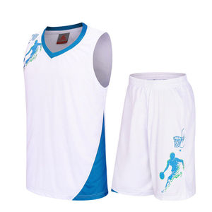 Maillot de basket-ball respirant pour hommes Vêtements de sport Ensembles de t-shirts uniformes de sueur confortables - Product Image 4