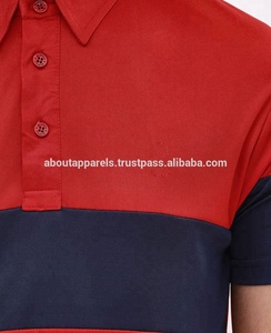 เสื้อโปโลระบายอากาศสำหรับผู้ชายผ้าฝ้าย100% ดีไซน์ใหม่ - Product Image 4