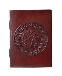 Cahier et carnet de croquis en cuir véritable fait à la main avec rabat en laiton et pages blanches vierges. - Product Image 3