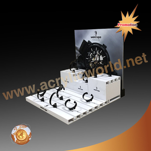 Anneau en C de bureau en acrylique transparent personnalisé en gros présentoir de bloc de montre présentoir de montre - Product Image 3