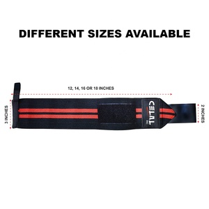 Enveloppement de poignet respirant pour l'haltérophilie, coton et polyester, unisexe, robuste, réglable, avec crochet et boucle pour le pouce, pour la salle de sport et l'entraînement - Product Image 5