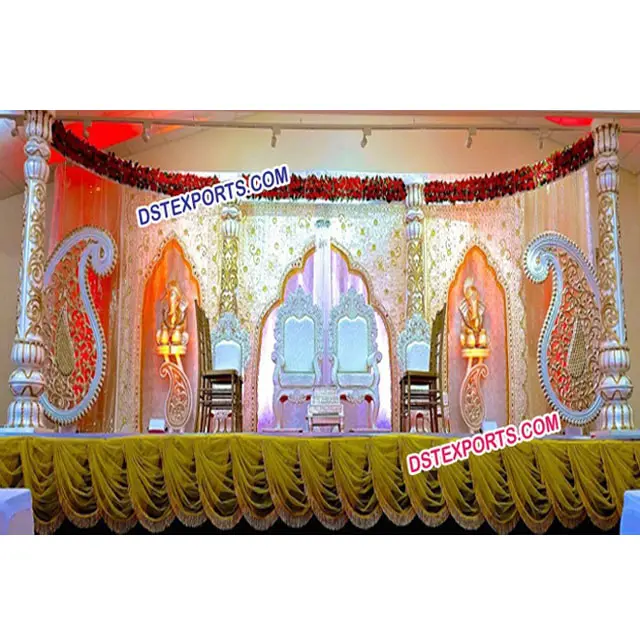 Centre de mariage indien en Fiber, 1 pièce, nouveau Design, avec pilier en Fiber, pour une décoration de mariage