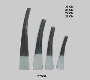 Cast Aluminium <b>Flower</b> Vase Square and Curled Shape With <b>Mirror</b> Polish Available in Mat Finish Also Home Decoration Vase - Product Image 4