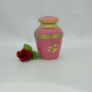 Paw Print Cremation Urn แฮนด์เมดบัฟเฟอร์ความร้อนผู้ค้าส่งผู้ผลิตขายตรงจากโรงงาน - Product Image 1
