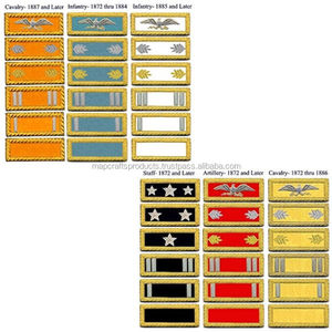 Meilleure qualité Royal brodé à la main Épaulette OEM Service Design Historique Américain Reproduction Épaulettes Badges - Product Image 1