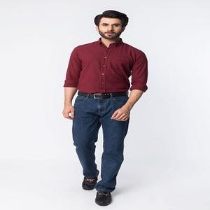 Camisa de Hombre Elegante y Transpirable de Manga Larga de Algodón para Oficina - Product Image 1