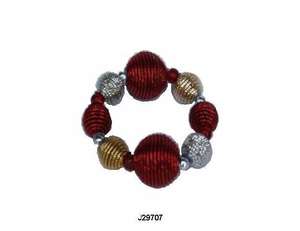 Anillo para servilletas con cuentas de vidrio, accesorio disponible en varios colores, vajilla - Product Image 2